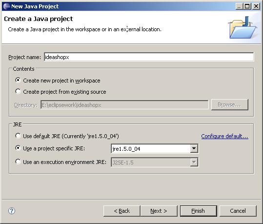 新建Java项目步骤2